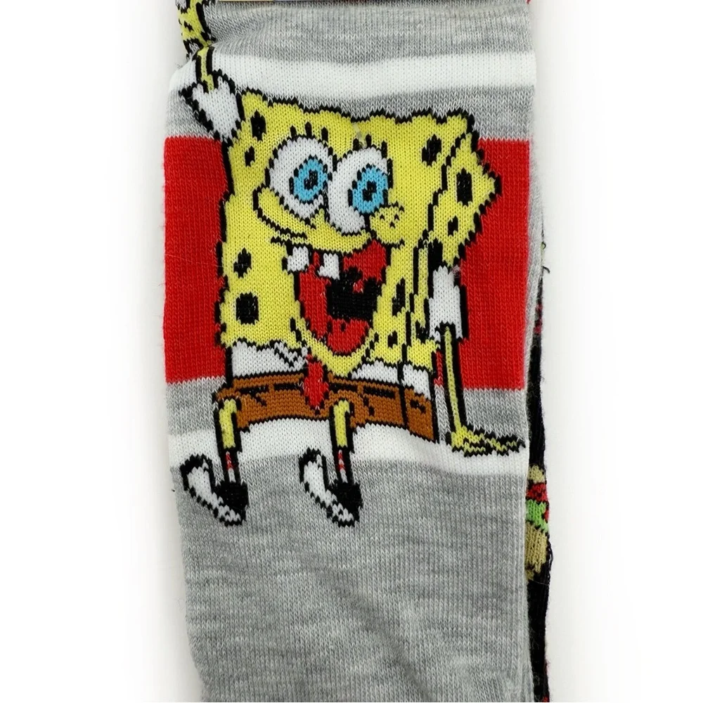 SpongeBob Crew Socks Mens Womens Mr. Krabs Krabby Patties Nickelodeon Y2K Gift